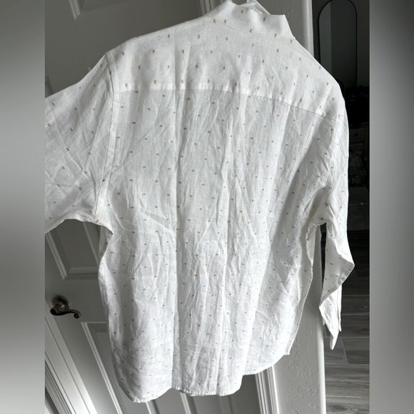 🏷️ Fabindia linen slimfit long sleeve button down shirt size 40 NWT 🏷️ - Picture 4 of 5